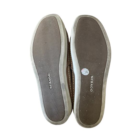 Sebago Ryde Slip On Taupe Leather Men’s Shoes Size 11 - Picture 9 of 10